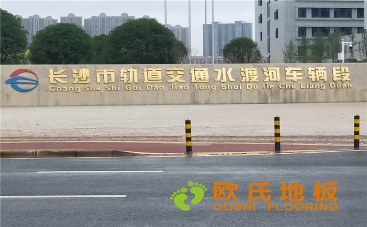 長(zhǎng)沙縣湘龍街道石子高沙社區(qū)長(zhǎng)沙軌道交通水渡河車輛段體育館木地板案例-歐氏運(yùn)動(dòng)木地板廠家