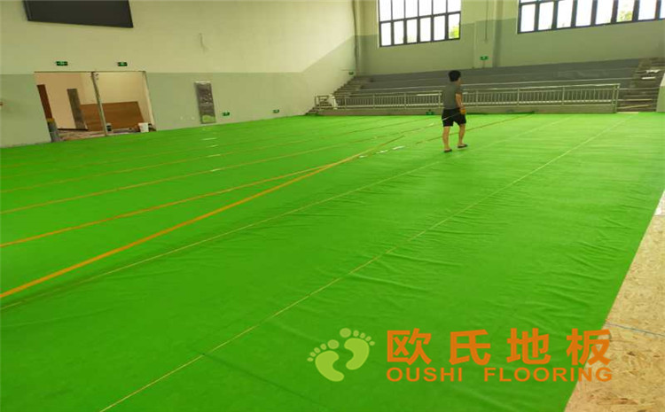 長(zhǎng)沙縣湘龍街道石子高沙社區(qū)長(zhǎng)沙軌道交通水渡河車輛段體育館木地板案例-歐氏運(yùn)動(dòng)木地板廠家